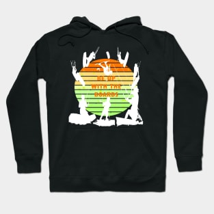 Kitesurfers Be Up With The Boards Retro Style Hoodie